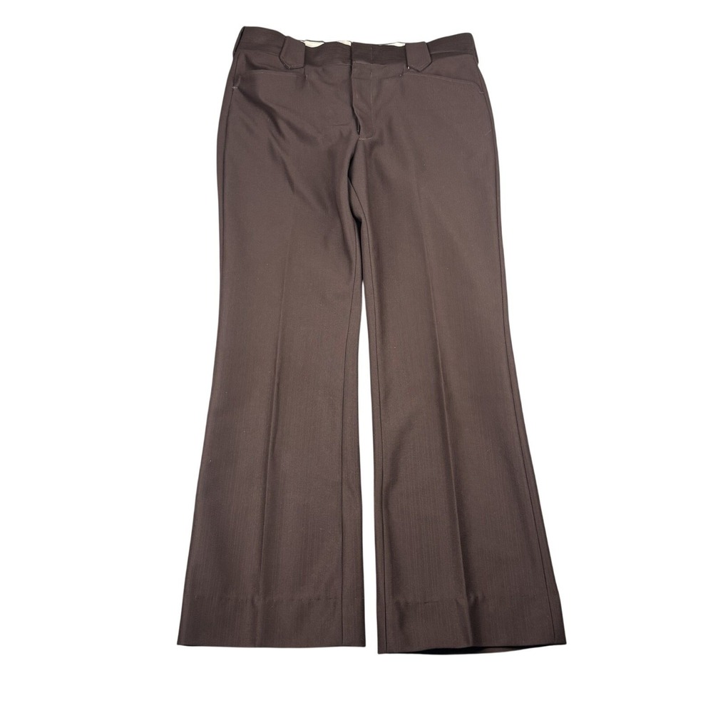 Vintage 1960s Prestige West Western Wear Flare Boot Cut Pants 34x30 Brown Philly